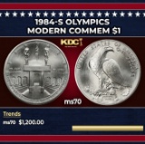 1984-s Olympics Modern Commem Dollar $1 ms70 SEGS