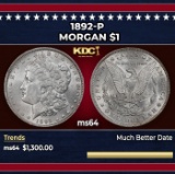 1892-p Morgan Dollar $1 ms64 SEGS