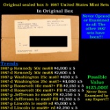 Original sealed box 5- 1987 United States Mint Sets