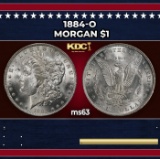 1884-o Morgan Dollar $1 Grades ms63