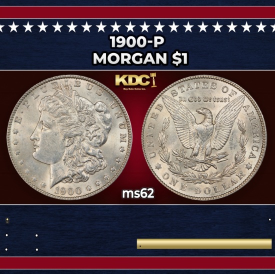 1900-p Morgan Dollar $1 Grades ms62