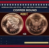 Morgan Dollar Style - 1oz .999 Fine Copper Round