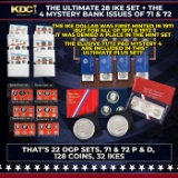 THE ULTIMATE IKE DOLLAR SET 1971-1978 All 32 Proof, Silver, & Mint Sets That Include an Ike Dollar I