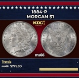 1884-p Morgan Dollar $1 Grades ms66