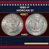 1885-p Morgan Dollar $1 Grades ms62+