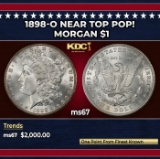 1898-o Morgan Dollar Near Top Pop! $1 ms67 SEGS
