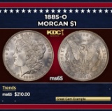 1885-o Morgan Dollar $1 Grades ms65