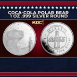 Coca-Cola Polar Bear 1 oz .999 Silver Round Round