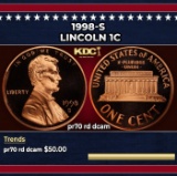 1998-s Proof Lincoln Cent 1c pr70 rd dcam SEGS