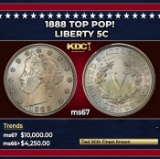 1888 Liberty Nickel TOP POP! 5c ms67 SEGS