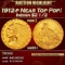1912-p Gold Indian Quarter Eagle Near Top Pop! $2 1/2 ms65+ SEGS