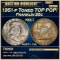 1951-p Franklin Half Dollar Toned TOP POP! 50c ms67+ fbl SEGS