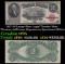 1917 $2 Large Size Legal Tender Note Thomas Jefferson Grades vf+ Signatures Speelman/White