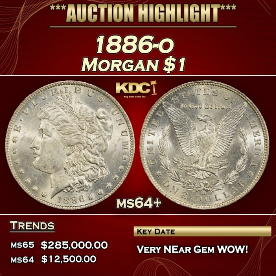 1886-o Morgan Dollar $1 ms64+ SEGS