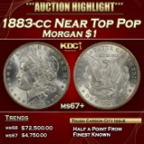 1883-cc Morgan Dollar Near Top Pop $1 ms67+ SEGS