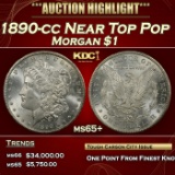 1890-cc Morgan Dollar Near Top Pop $1 ms65+ SEGS