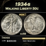 1934-s Walking Liberty Half Dollar 50c Grades au58