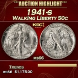 1941-s Walking Liberty Half Dollar 50c ms66 SEGS