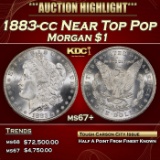 1883-cc Morgan Dollar Near Top Pop $1 ms67+ SEGS