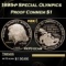 1995-p Special Olympics Proof Modern Commem Dollar $1 pr70 dcam SEGS