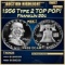 1956 Type 2 Proof Franklin Half Dollar TOP POP! 50c pr69 DCAM SEGS