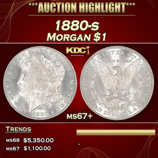 1880-s Morgan Dollar $1 ms67+ SEGS