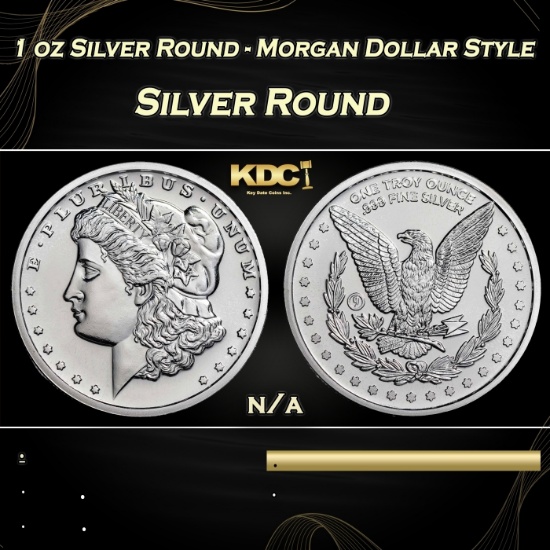 1 oz Silver Round - Morgan Dollar Style