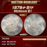 1878-p 8tf Morgan Dollar $1 ms65+ SEGS