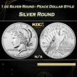1 oz Silver Round - Peace Dollar Style