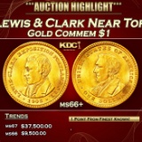 1905 Lewis & Clark Gold Commem Dollar Near Top Pop! 1 ms66+ SEGS