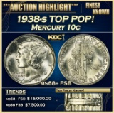 1938-s Mercury Dime TOP POP! 10c ms68+ FSB SEGS