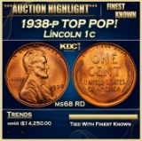1938-p Lincoln Cent TOP POP! 1c ms68 RD SEGS