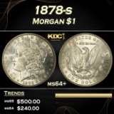 1878-s Morgan Dollar $1 Grades ms64+