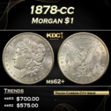 1878-cc Morgan Dollar $1 Grades ms62+