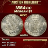 1884-cc Morgan Dollar $1 ms66+ SEGS