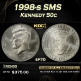 1998-s SMS Kennedy Half Dollar 50c sp70 SEGS