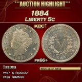 1884 Proof Liberty Nickel 5c pr66+ SEGS