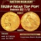 1928-p Gold Indian Quarter Eagle Near Top Pop! $2 1/2 ms65+ SEGS