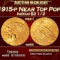 1915-p Gold Indian Quarter Eagle Near Top Pop! $2 1/2 ms65 SEGS