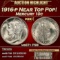 1916-p Mercury Dime Near Top Pop! 10c ms67+ FSB SEGS