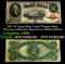 1917 $2 Large Size Legal Tender Note Thomas Jefferson Grades vf+ Signatures Elliott/White