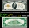 1928 $10 Gold Certificate Signatures Woods/Mellon Grades xf+