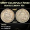 1888-p Seated Liberty Dime Colorfully Toned 10c Grades ms64+