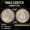 1883 CENTS Liberty Nickel 5c Grades ms62