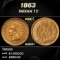 1863 Indian Cent 1c Grades ms64+