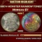 PCGS 1887-p Morgan Dollar MONSTER RAINBOW TONED $1 ms62 PCGS