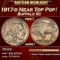 1917-d Buffalo Nickel Near Top Pop! 5c ms66+ SEGS