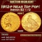 1912-p Gold Indian Quarter Eagle Near Top Pop! $2 1/2 ms66 USCG