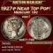 1927-p Mercury Dime Near Top Pop! 10c ms67+ FSB SEGS