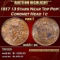 1817 13 Stars Coronet Head Large Cent Near Top Pop! 1c ms65+ bn SEGS
